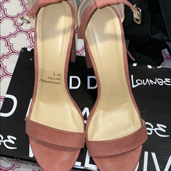 Dusty Rose Open Toe Heels (with box) - Picture 3 of 3